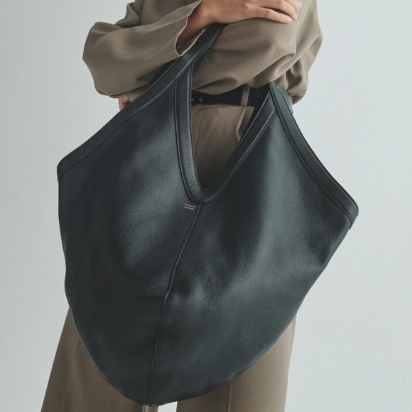 Mansur Gavriel Black Large Leather Tote Soft M - Picture 1 of 6